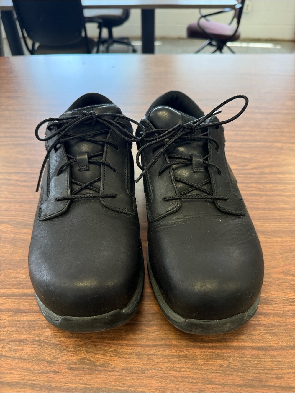 Red Wing Shoes Black Leather Lace-Up Oxfords